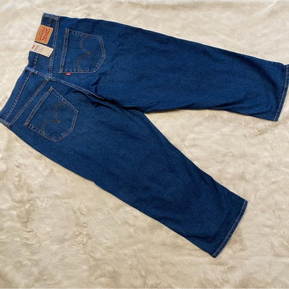 NWT(18W) Levi’s Wedgie Straight High Rise Button Fly Jeans Medium Dark Wash Plus - Picture 13 of 14